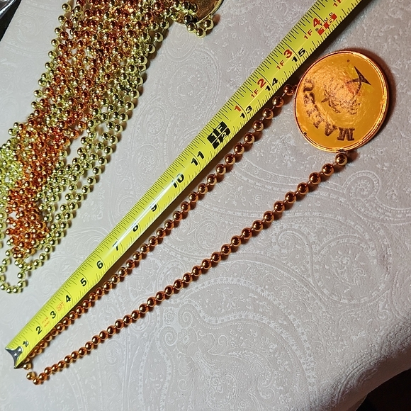 Malibu Rum Mardi Gras beads, set of 9, yellow and orange 💛🧡 - Picture 7 of 7